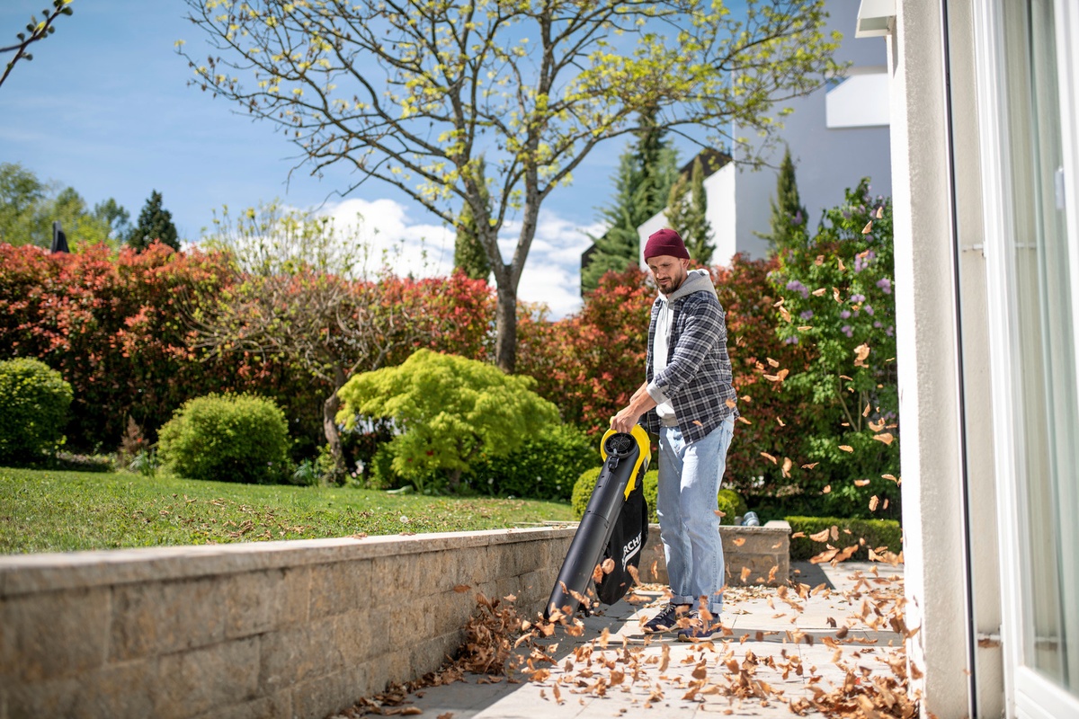 Воздуходув-пылесос садовый аккумуляторный Karcher BLV 36-240 Battery 36В 240км/час мешок 45л 4.6кг без АКБ и ЗП