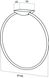 Держатель-кольцо для полотенец AM.PM Inspire A5034464 190мм округлый металлический хром 2 из 7