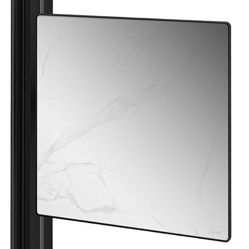 Косметическое зеркало HUPPE Select+ прямоугольное подвесное металлическое черное SL2301123