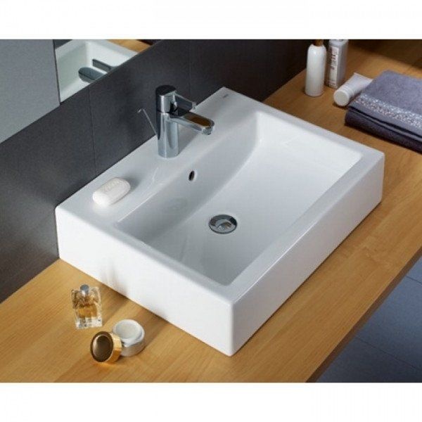 Умивальник підвісний для ванної 500мм x 460мм KOLO TWINS білий прямокутна L51150000