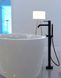 Змішувач для ванної на підлогу PAFFONI Light чорний латунь LIG032NO 4 з 5