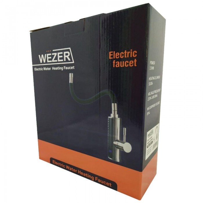 Водонагреватель электрический проточный WEZER 3.3кВт FSH-67-REFLECTOR/SDS-F12TP