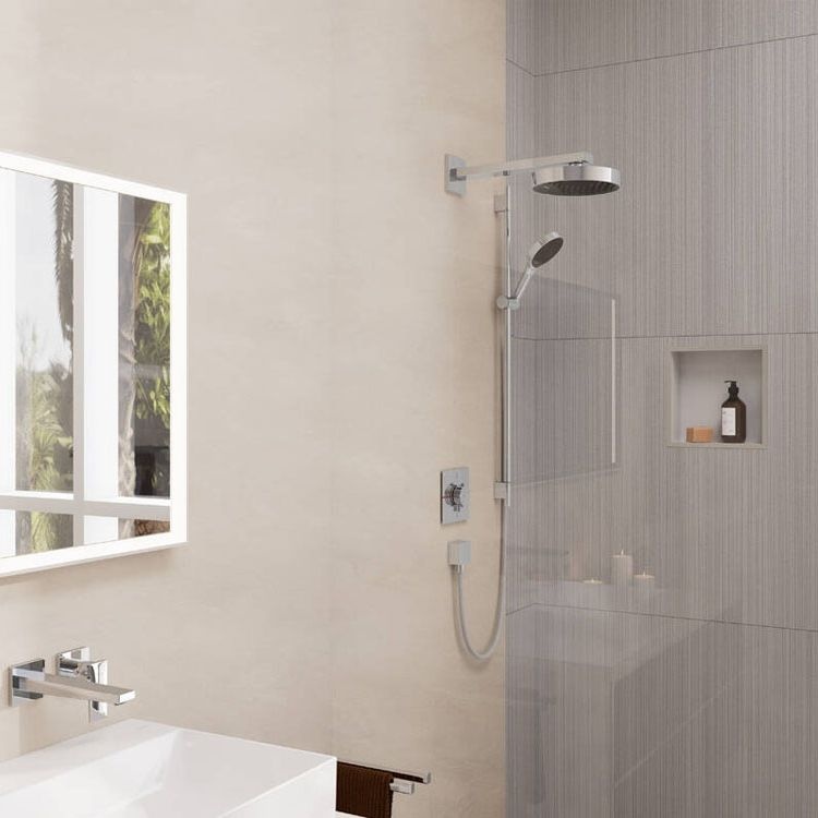 Лейка для верхнего душа HANSGROHE Rainfinity EcoSmart 250мм пластик хром 26229000