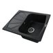 Кухонна мийка композитна прямокутна GLOBUS LUX TANA 500мм x 610мм чорний без сифону 000006135 4 з 5