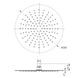 Потолочная круглая лейка для верхнего душа VOLLE SH 300мм черный латунь 16008105 2 из 2