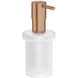 Дозатор для жидкого мыла GROHE Essentials 40394DL1 без держателя на 160мл округлый стеклянный бронза 1 из 3
