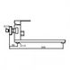Змішувач для ванної одноважільний із довгим виливом FRAP сатин нержавіюча сталь F22802 6 з 6