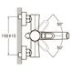Змішувач для ванної одноважільний із коротким виливом AQUATICA HK-2C130C хром силумін 9732210 9 з 9