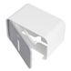 Тримач для туалетного паперу із кришкою із поличкою MVM округлий пластиковий сірий BP-15 white/gray 3 з 13