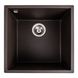 Мийка для кухні гранітна квадратна PLATINUM 4040 RUBA 440x440x200мм без сифону коричнева PLS-A40845 1 з 9