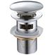 Донний клапан натискний для раковини MEXEN із переливом латунь 1 1/4" глянцевий хром MEX-79920-00 1 з 2