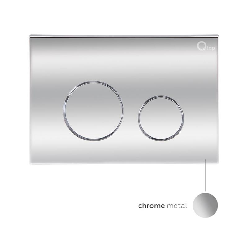 Комплект інсталяції Q-TAP Nest/Robin кнопка хром безобідковий унітаз Q-TAP з кришкою мікроліфт дюропласт QT1333046EUQW45146