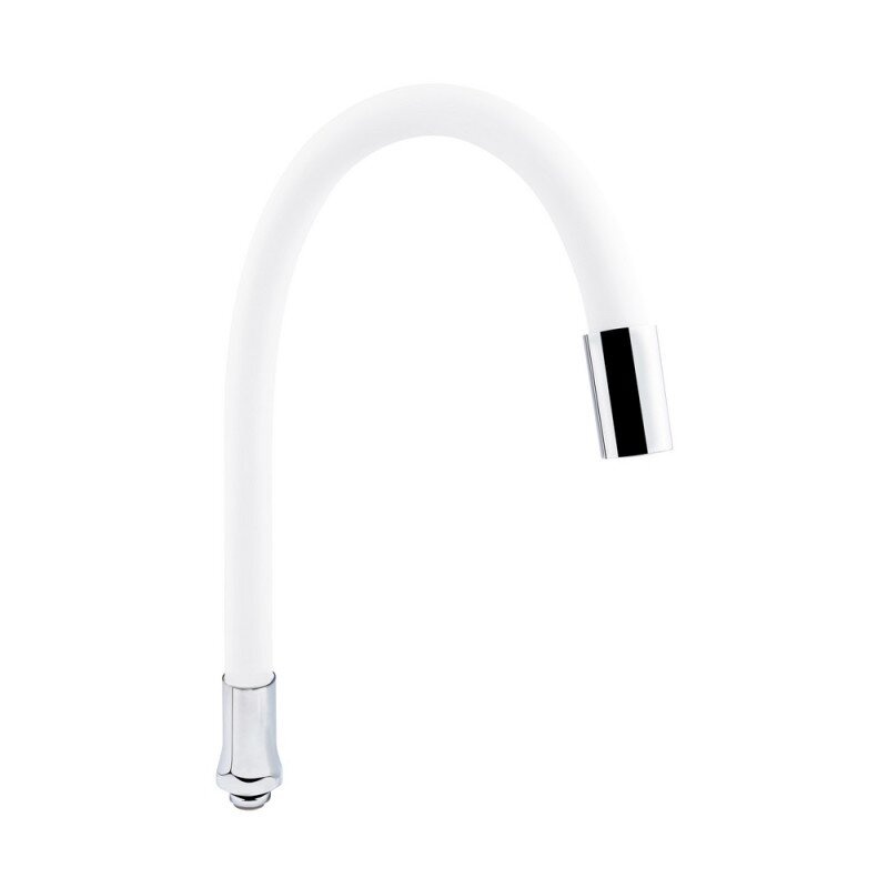 Гусак для змішувача LIDZ гнучкий рефлекторний для кухні 25см білий 3/4" LIDZCRW540126100
