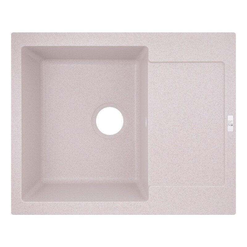 Кухонная мойка керамическая прямоугольная LIDZ MAR-07 498мм x 615мм бежевый без сифона LIDZMAR07625500200