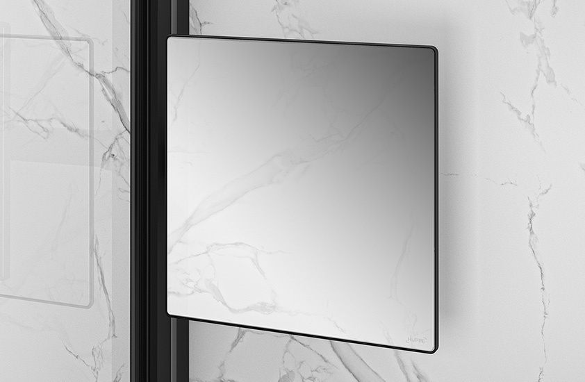 Косметичне дзеркало HUPPE Select+ SL2301123 прямокутне підвісне металеве чорне
