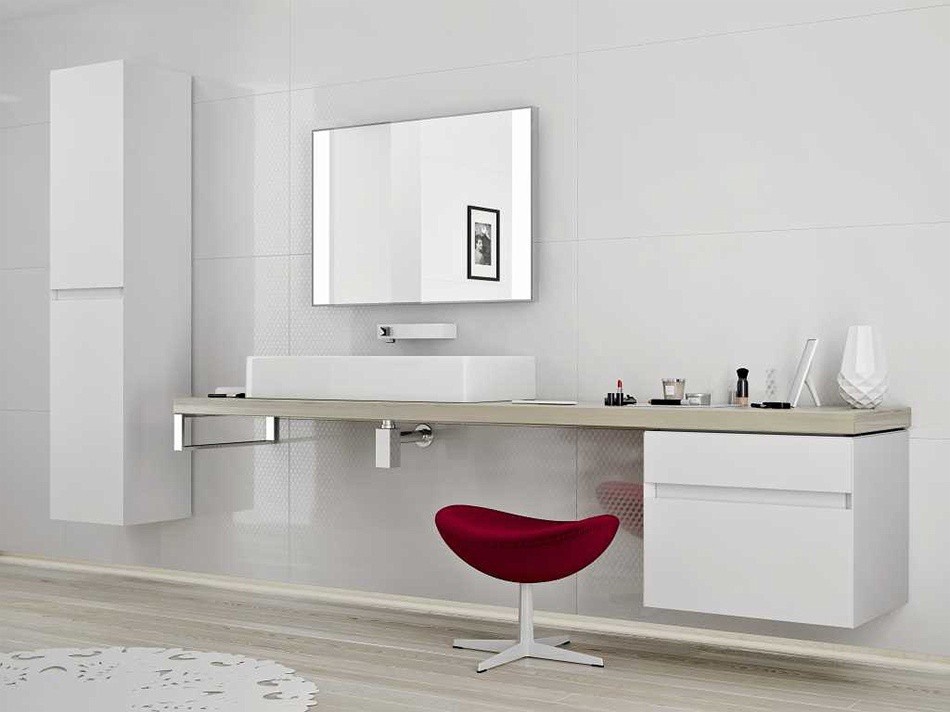 Зеркало прямоугольное для ванной KOLO QUATTRO 62x90см c подсветкой 88381000