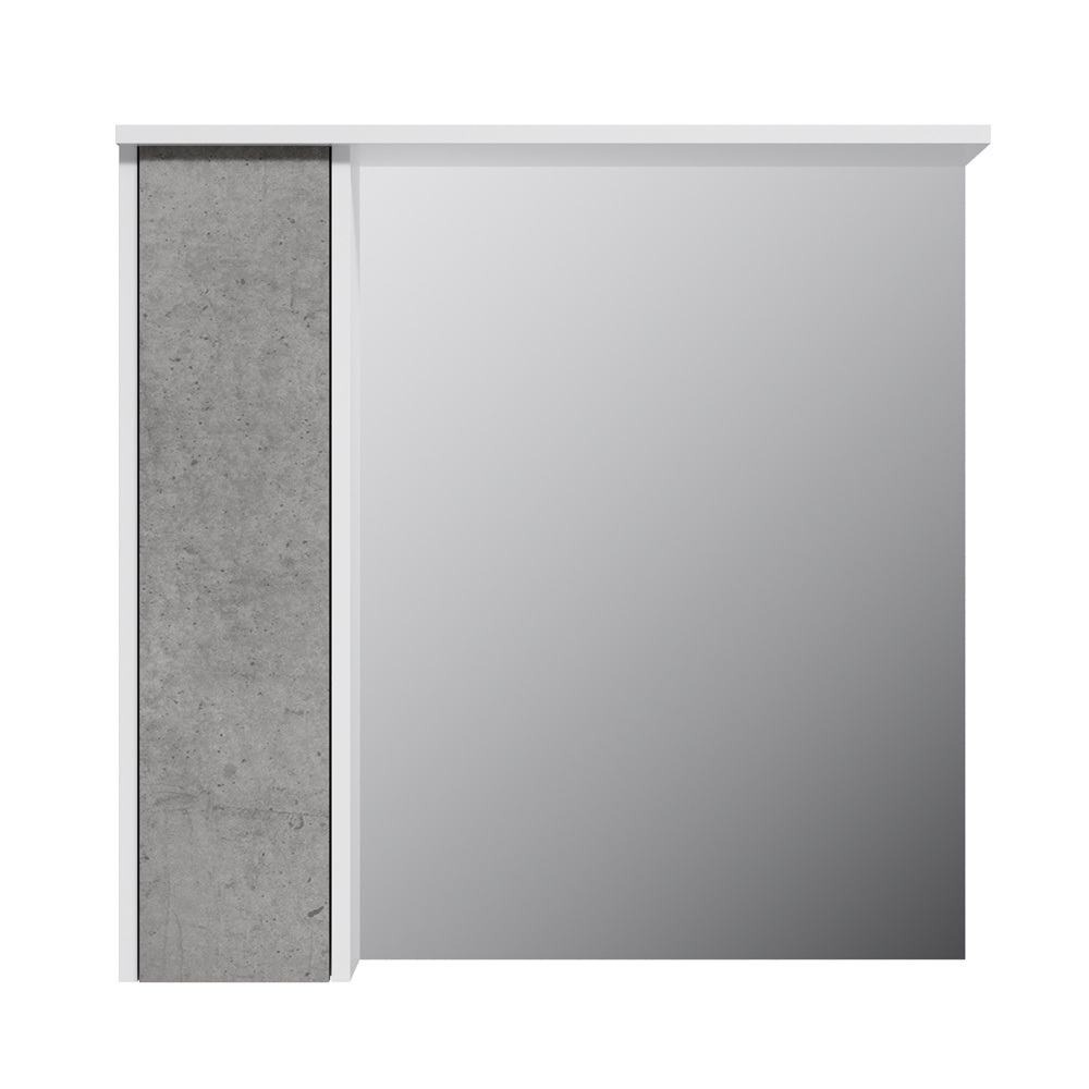 Шафа із дзеркалом для ванної AM.PM GEM S 75x72x16.7см із підсвіткою сірий M91MPL0751BF38