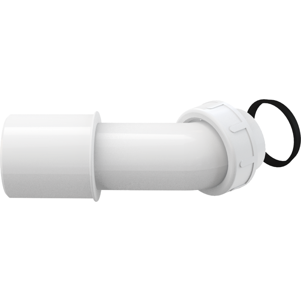 Сифон для душового піддону ALCAPLAST колбовий впуск 70мм випуск косий білий A47+A52