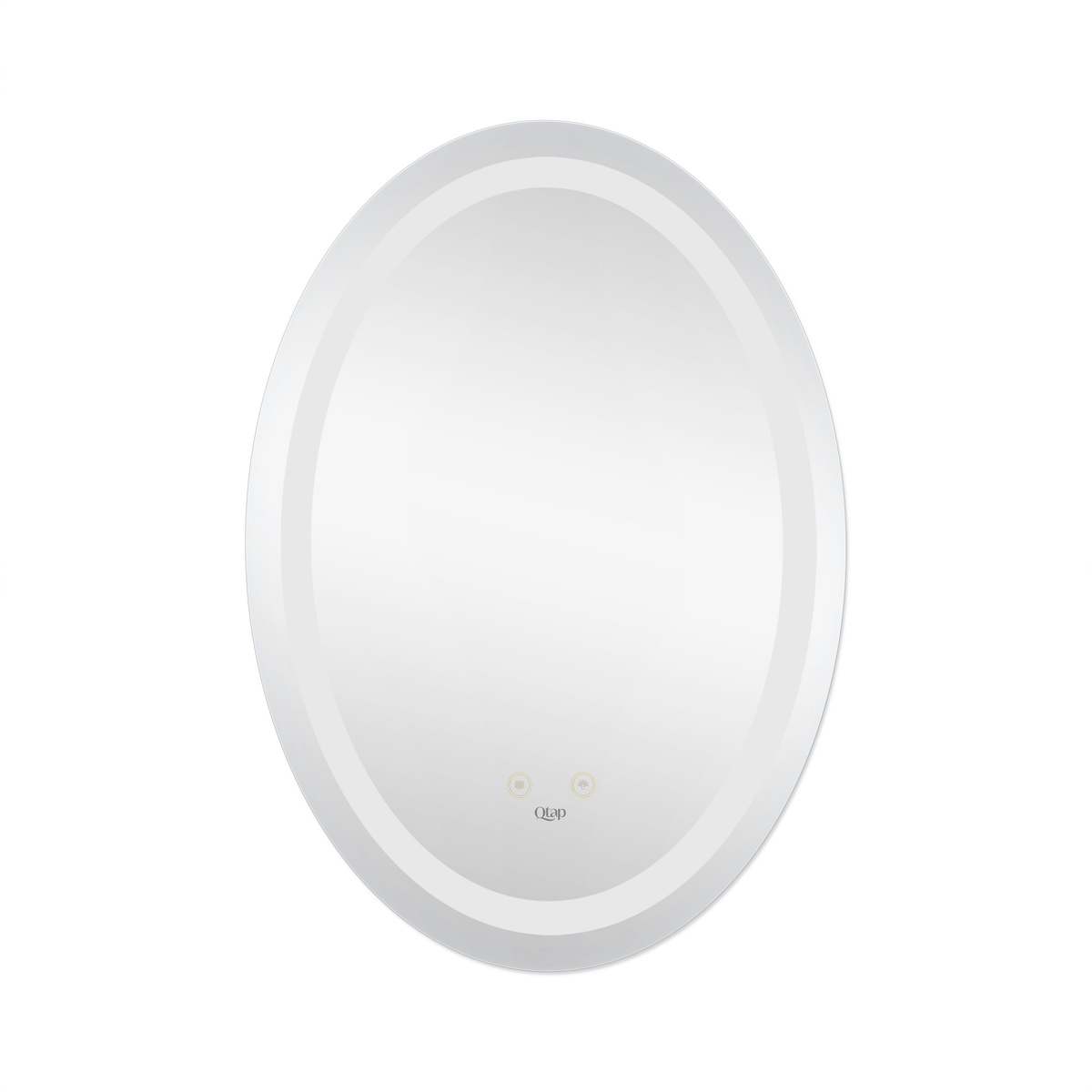 Зеркало в ванную Q-TAP Mideya 69x49см c подсветкой сенсорное включение антизапотевание овальное QT2078B805W