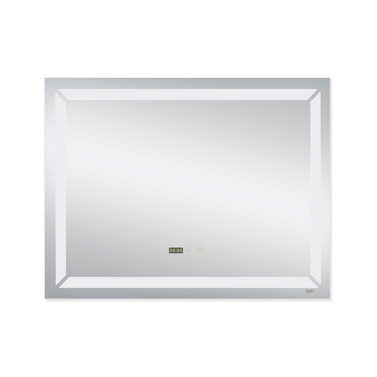 Зеркало прямоугольное для ванной Q-TAP Mideya 70x90см c подсветкой сенсорное включение антизапотевание QT2078F6051W