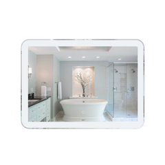 Зеркало прямоугольное в ванную Q-TAP Swan 70x100см c подсветкой сенсорное включение QT1678141470100W