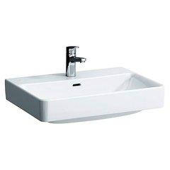 Умывальник подвесной для ванной 650мм x 465мм LAUFEN PRO S белый прямоугольная H8109640001041