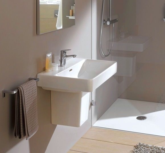 Умывальник подвесной для ванной 650мм x 465мм LAUFEN PRO S белый прямоугольная H8109640001041