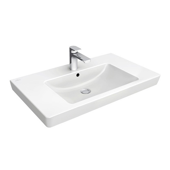 Раковина подвесная для ванны 800мм x 470мм VILLEROY&BOCH SUBWAY 2.0 белый прямоугольная 71758001