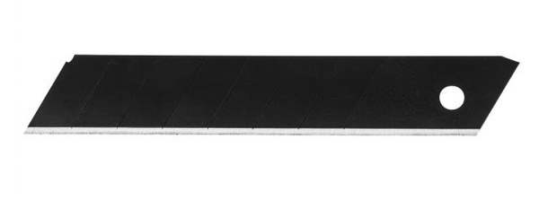Лезо сегментоване Neo Tools, 18х0.7мм, сталь SK2, 10шт, чорний