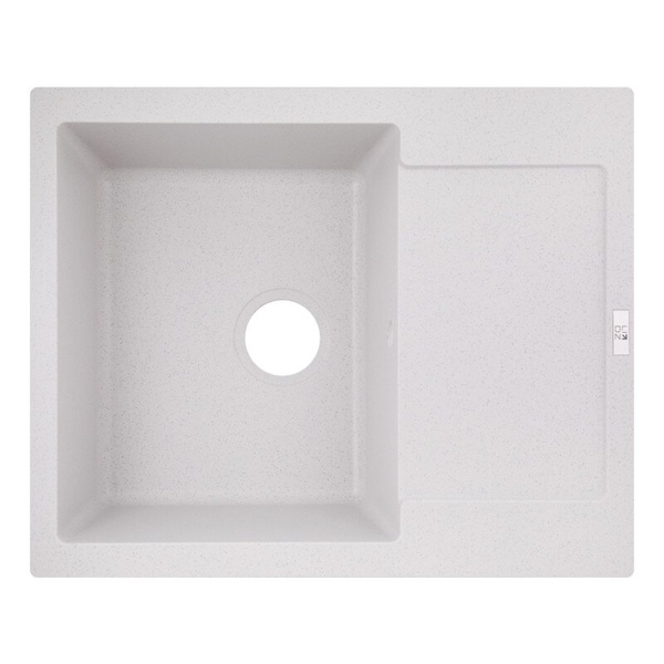 Кухонна мийка зі штучного каміння прямокутна LIDZ STO-10 498мм x 615мм сірий без сифону LIDZSTO10625500200