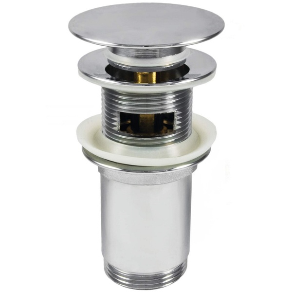 Донный клапан нажимной для раковины DEANTE 65мм универсальный пластик 1 1/4" глянцевый хром NHC_010U