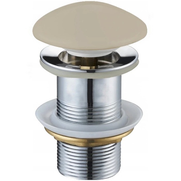 Донный клапан нажимной для раковины MEXEN без перелива керамический 1 1/4" матовый бежевый MEX-79910-62