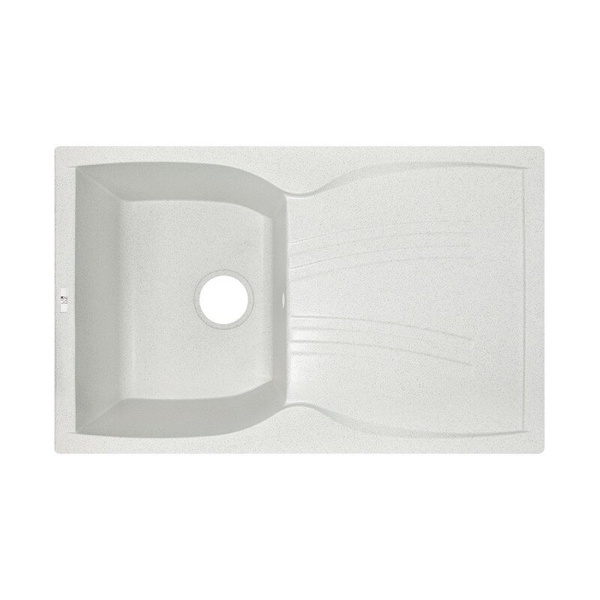 Кухонна мийка керамічна прямокутна LIDZ STO-10 500мм x 790мм сірий без сифону LIDZМSTO10790500200
