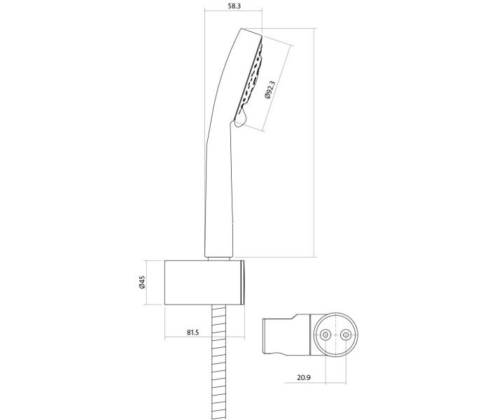 Комплект смесителей в ванную CERSANIT CARI B245 хром латунь 000021651