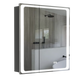 Шкафчик подвесной с зеркалом в ванную AQUARIUS Modena 70x75x15см c подсветкой серый AQ-U1665196093 1 из 2