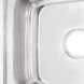 Мийка для кухні із нержавіючої сталі квадратна накладна ZERIX Z5050-06-160P 500x500x160мм глянцева 0.6мм із сифоном ZS0580 2 з 3