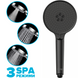Фильтрующая душевая лейка DROP SPA3F-MULTI120BF на 3 SPA потока с угольным фильтром черная 5 из 15