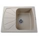 Кухонна мийка композитна прямокутна GLOBUS LUX TANA 500мм x 610мм бежевий без сифону 000005952 1 з 5