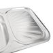 Мийка для кухні із нержавіючої сталі прямокутна PLATINUM 7549 ДЕКОР 750x490x180мм мікротекстура 0.8мм із сифоном PLS-A464 3 з 5