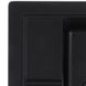 Мийка для кухні гранітна прямокутна ZERIX ZS-4651S-14 515x460x200мм із сифоном чорна ZX4570 3 з 3
