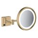 Косметичне дзеркало із підсвіткою HANSGROHE AddStoris 41790140 кругле підвісне металеве бронза 1 з 2