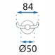 Крючок настенный двойной REA Mist 02 округлый из нержавеющей стали хром REA-80018 2 из 4