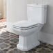 Сидіння для унітазу DURAVIT 1930 Series 0064890000 із мікроліфтом дюропласт 367x438мм 150мм між кріпленнями біле 8 з 10