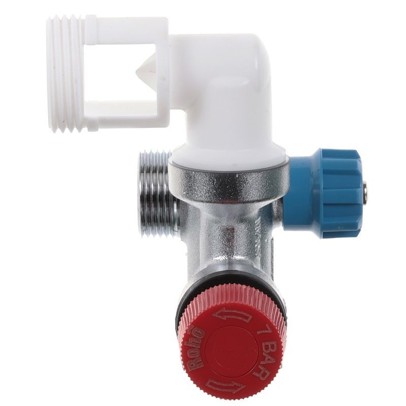 Группа безопасности для бойлера ROHO R2111-050 1/2"х3/4" вн-нр латунь RO0164
