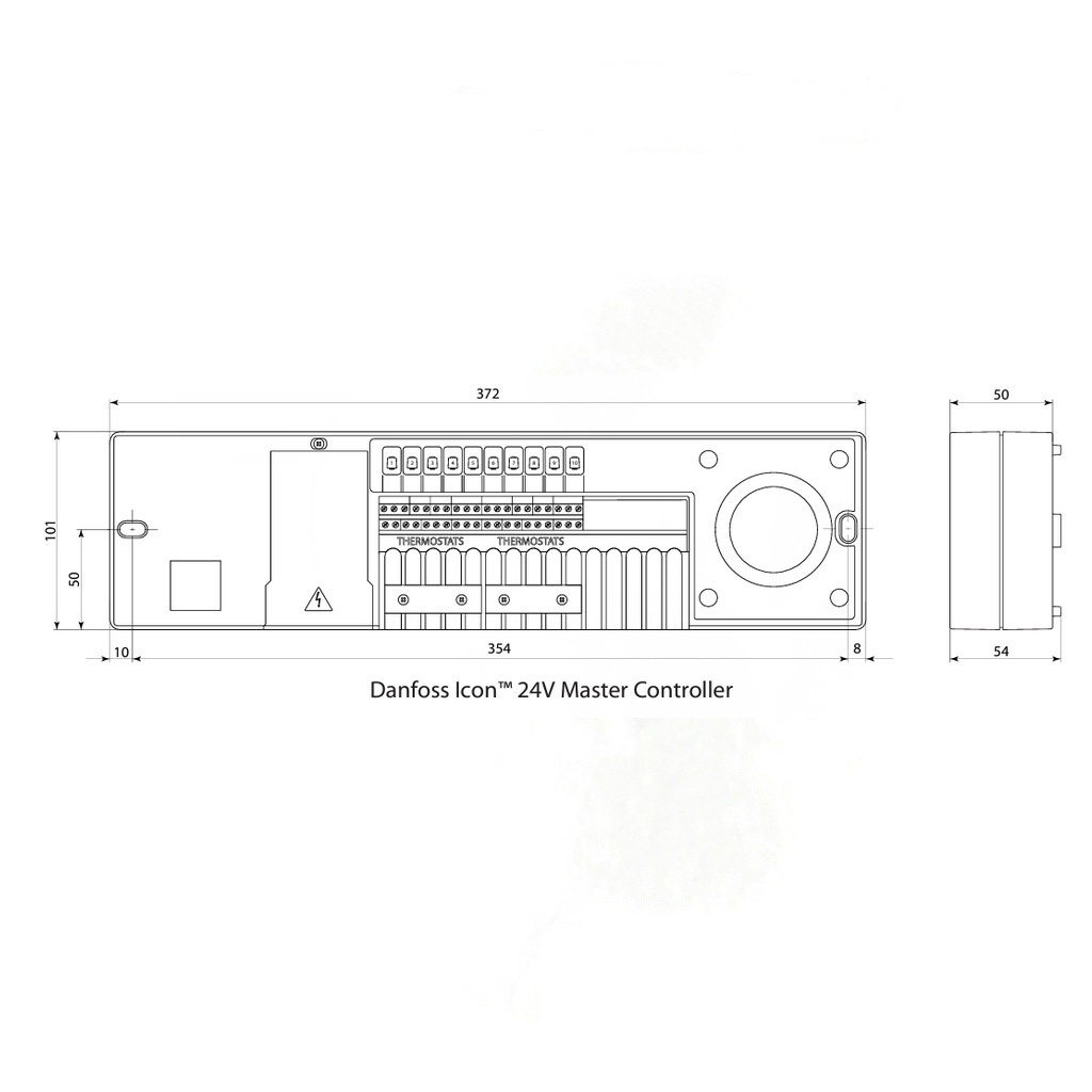 Контроллер для теплого пола DANFOSS Icon™ Master 24 В на 10 зон 088U1141
