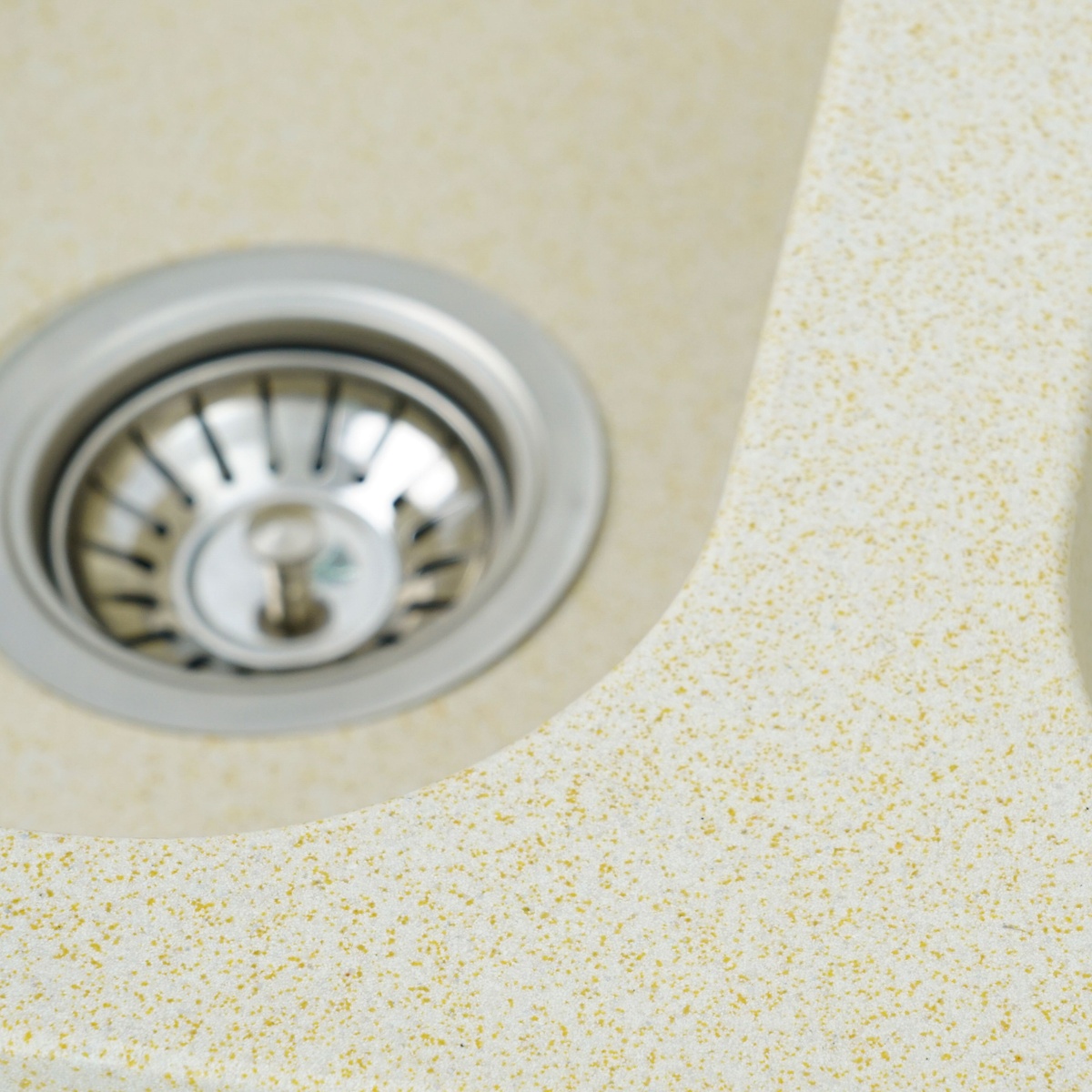 Мийка для кухні гранітна прямокутна PLATINUM 7648W TWIN 760x480x180мм без сифону на дві чаші бежева PLS-A24930