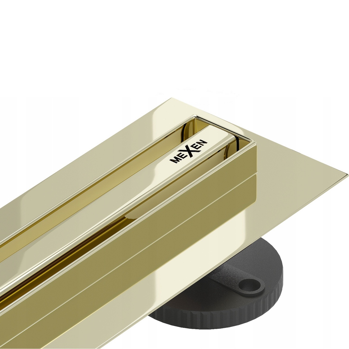 Трап линейный для душа MEXEN Flat Slim 1400мм золотой MEX-1541140