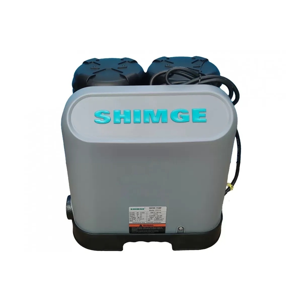 Насосная станция SHIMGE вихревая для чистой воды 550Вт 3.3м³/ч Hmax 38м объем 1л PZ 550