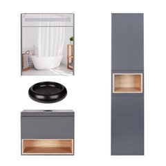 Набор мебели для ванны Q-TAP Robin серый QT044RO42984