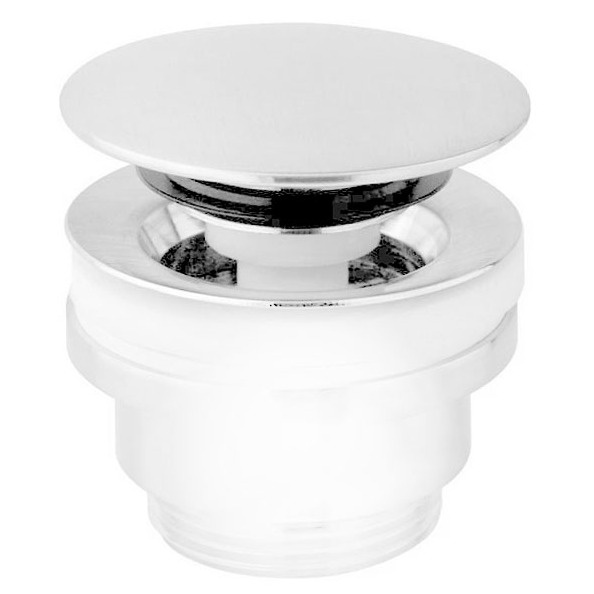 Донний клапан натискний для раковини PAFFONI без переливу метал 1 1/4" матований білий ZSCA050BO